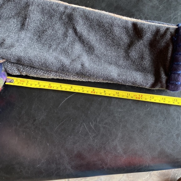 Upcycled Wool BAABAAZUZU Cropped Boxy Jacket Mandarin Collar Size Small/Extra SM - Picture 12 of 12